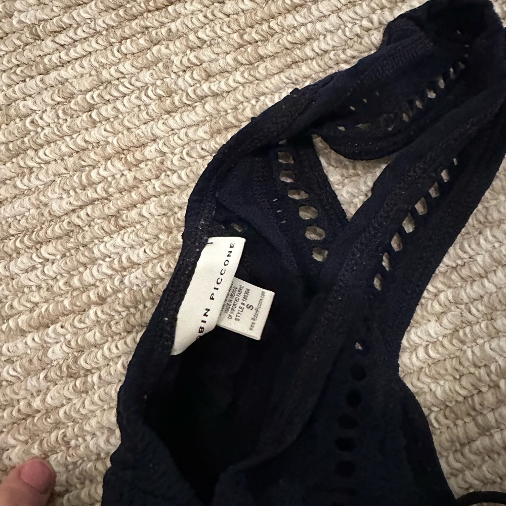 Robbin piccone navy crochet bikini top - Picture 4 of 4